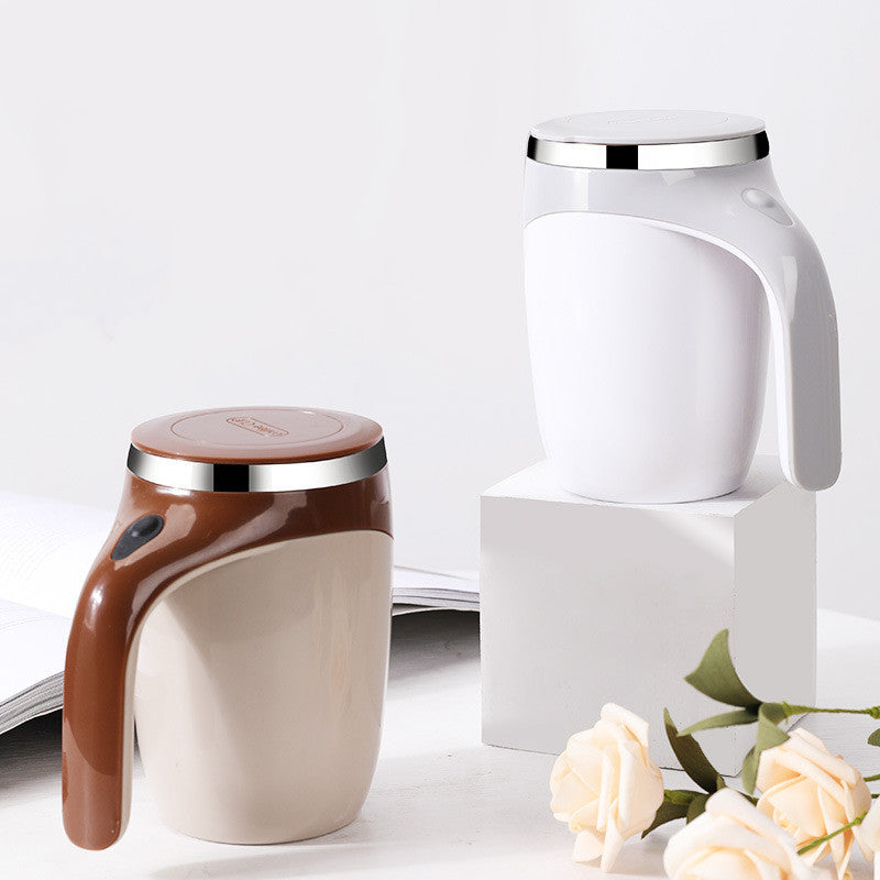 Self-Stirring Electric Coffee Mug – Rechargeable Magnetic Mixing Cup