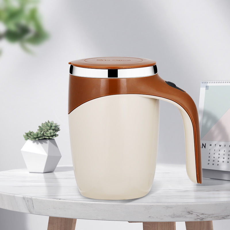 Self-Stirring Electric Coffee Mug – Rechargeable Magnetic Mixing Cup
