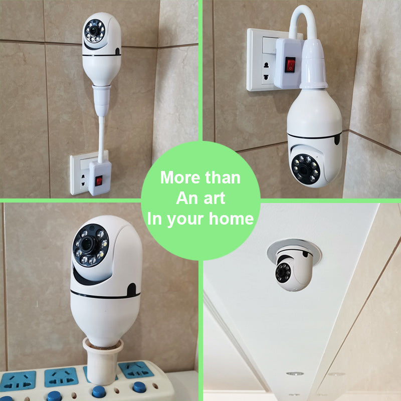 Smart WiFi Bulb Security Camera 1080P