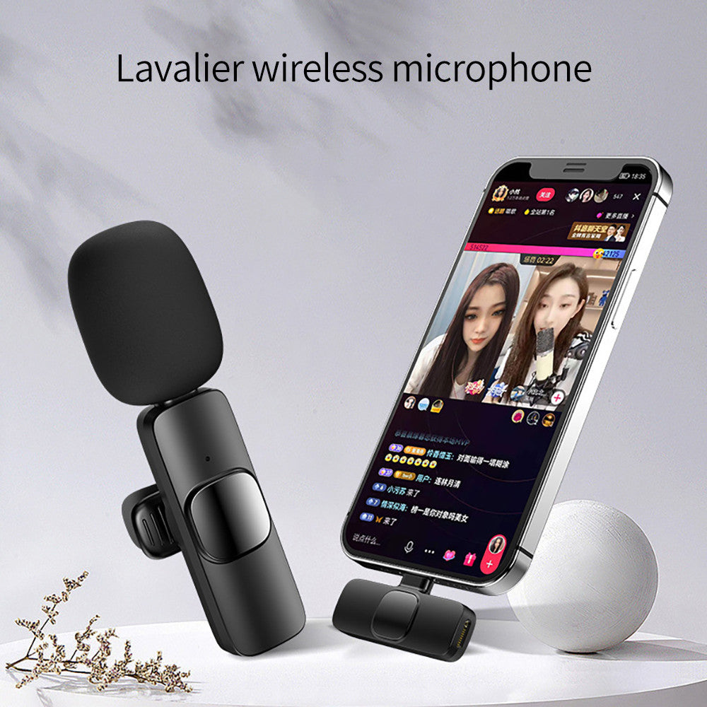 Microphone lavalier sans fil pour iPhone et Android