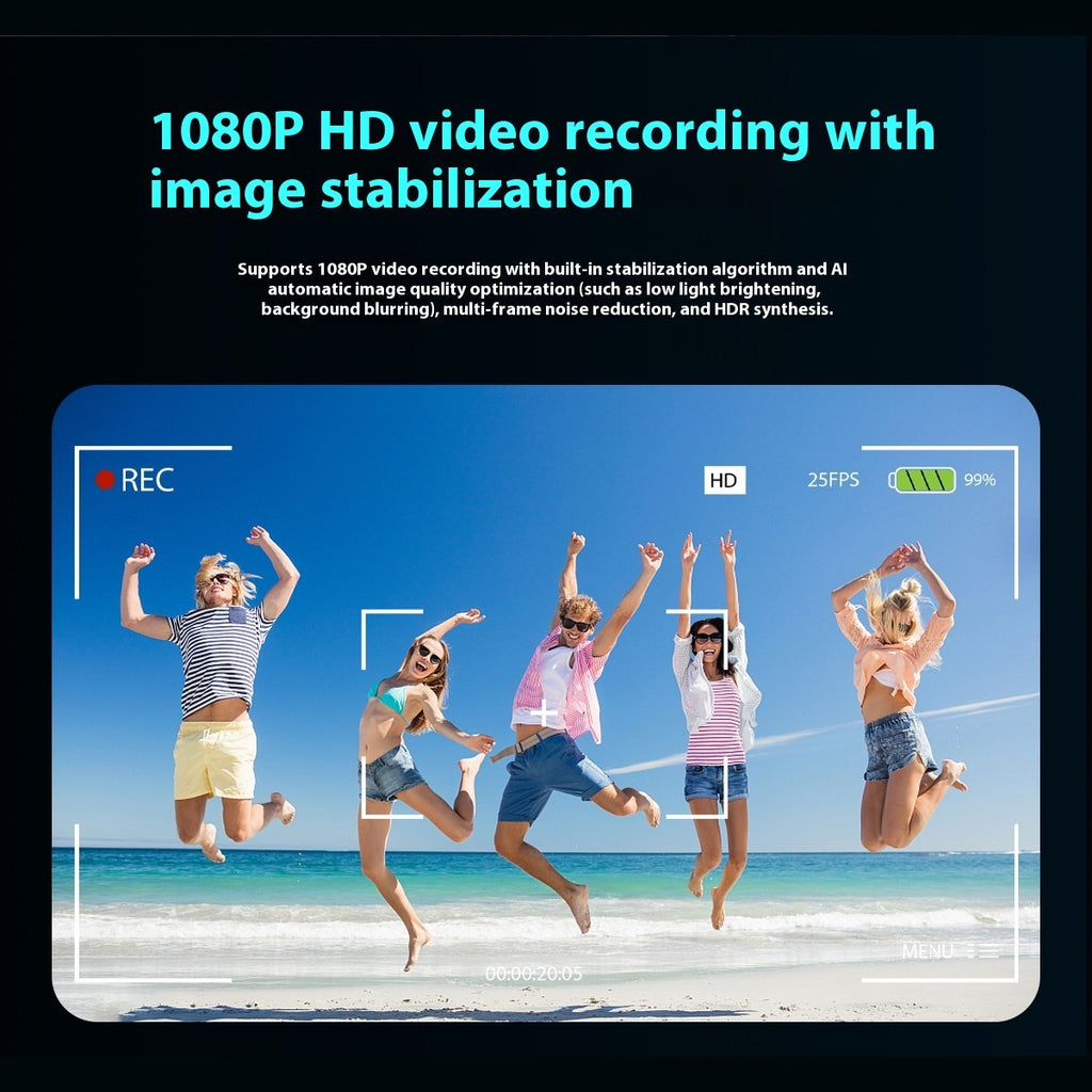 AI Smart Glasses with Dual Camera & Bluetooth
