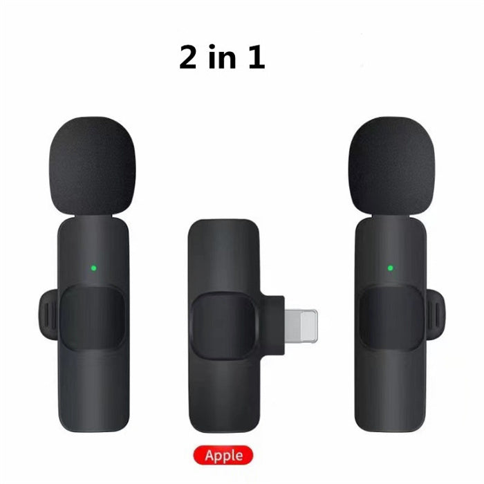 Microphone lavalier sans fil pour iPhone et Android