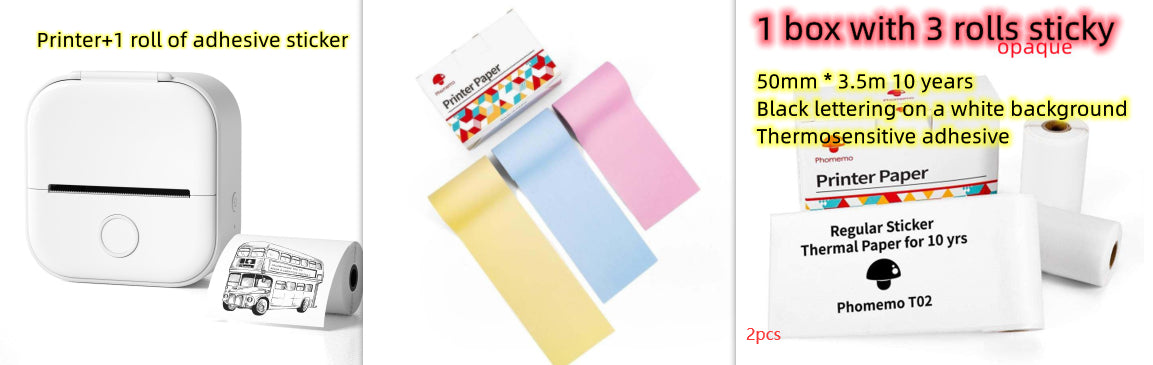 Portable Mini Bluetooth Thermal Label Printer